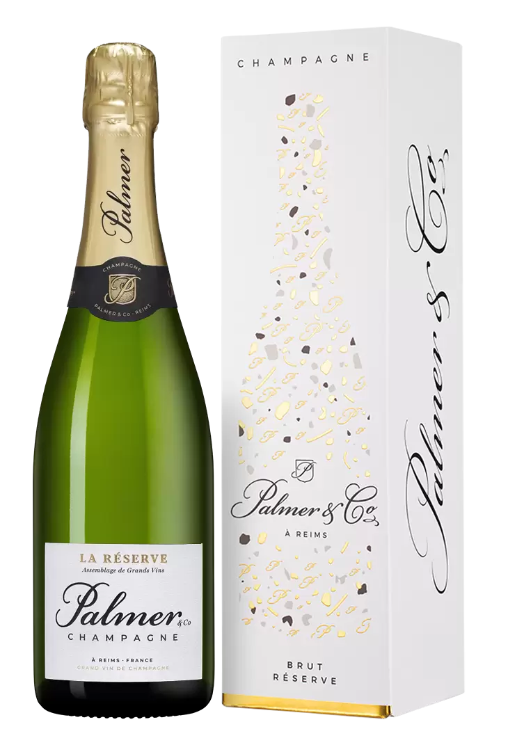 Шампанское Champagne Palmer & Co La Reserve 0.75 л в подарочной упаковке