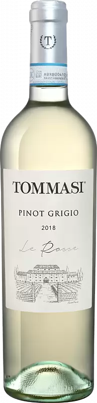 Вино Le Rosse Pinot Grigio delle Venezie 2020 г. 0.75 л