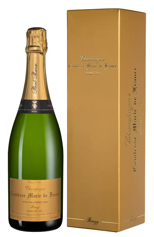 Шампанское Comtesse Marie de France Brut Millesime Grand Cru Bouzy 2008 г. 0.75 л Gift Box