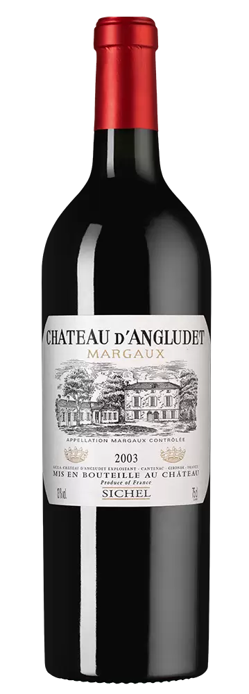 Вино Chateau d'Angludet 2003 г. 0.75 л