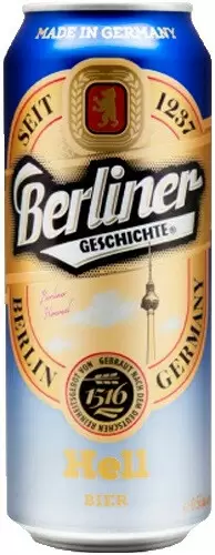 Пиво Berliner Geschichte Helles Can 0.5 л