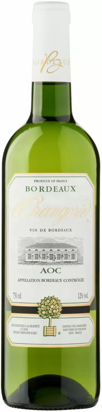 Вино Chateau de l'Orangerie Bordeaux Blanc 0.75 л