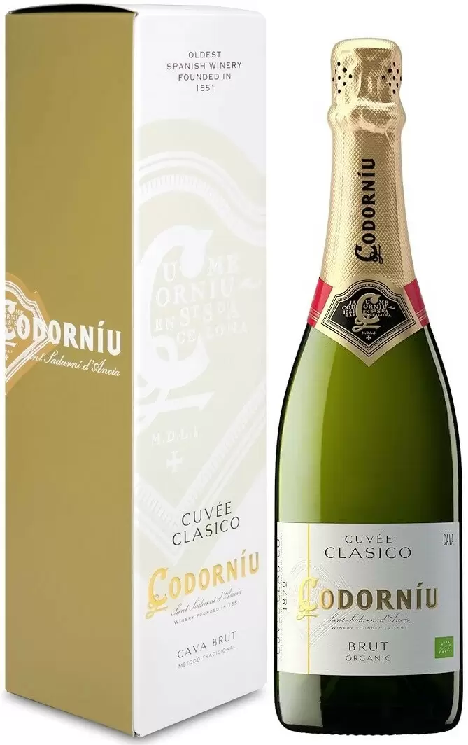 Игристое вино Codorniu Clasico Brut 0.75 л в подарочной упаковке