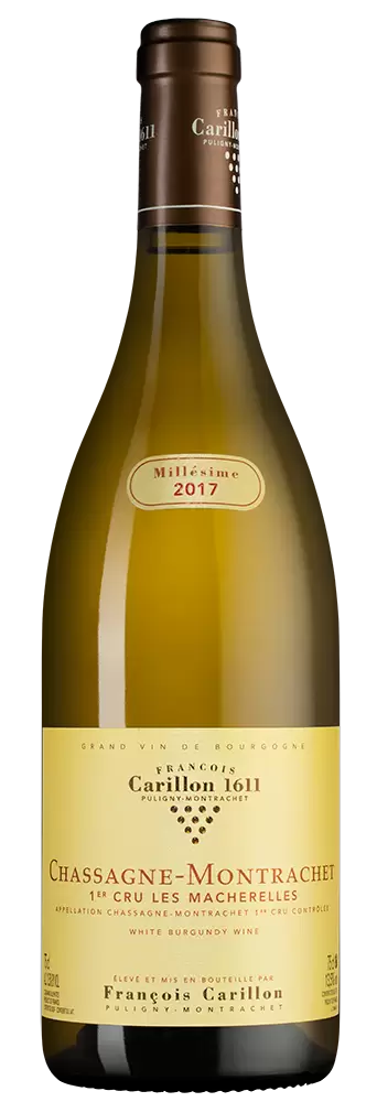 Вино Chassagne-Montrachet Premier Cru Les Macherelles Francois Carillon 2017 г. 0.75 л