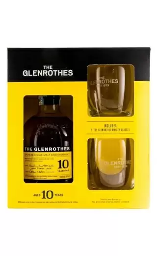 Виски Glenrothes 10 Years Old 2 Glasses 0.7 л в подарочной упаковке