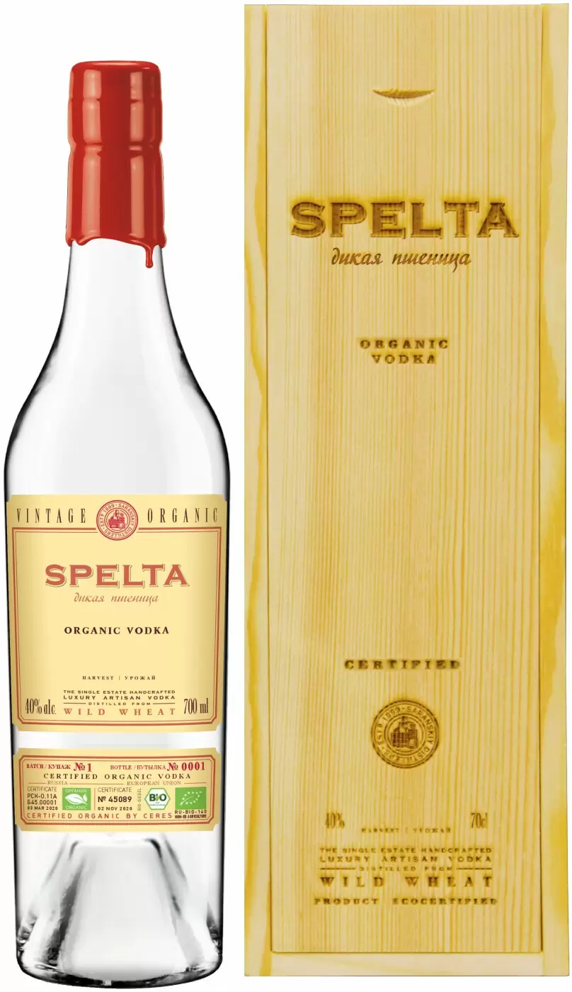 Водка Спельта Органик 0.7 л Gift Box