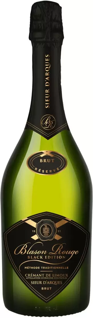 Игристое вино Sieur d'Arques Blason Rouge Black Edition Brut Cremant de Limoux AOC 0.75 л