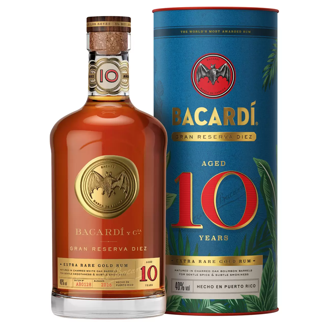 Ром Bacardi Gran Reserva Diez 0.7 л в подарочной упаковке