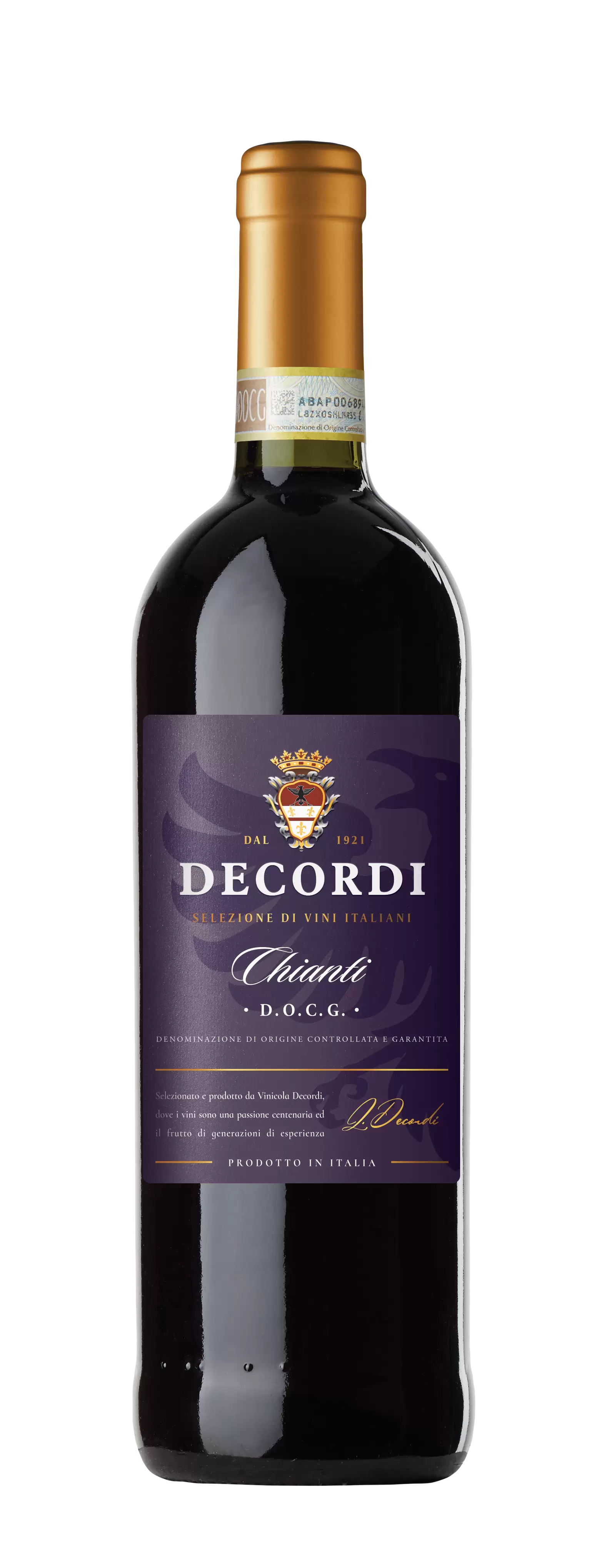 Вино Chianti DOCG Decordi 2020 г. 0.75 л