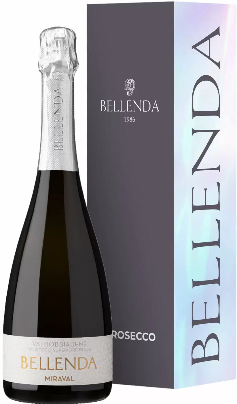 Игристое вино Prosecco Miraval Bellenda 0.75 л в подарочной упаковке
