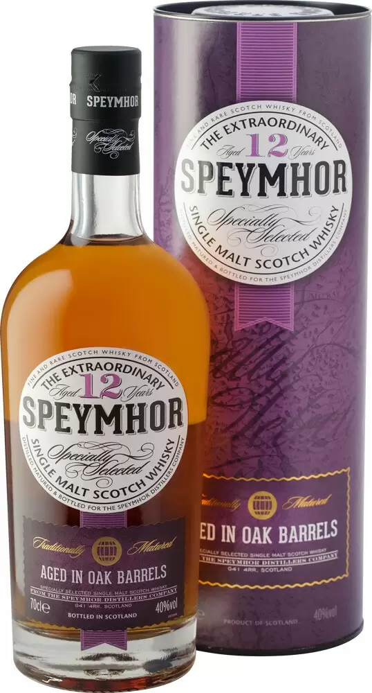 Виски Speymhor Single Malt 12 Years Old 0.7 л в подарочной упаковке