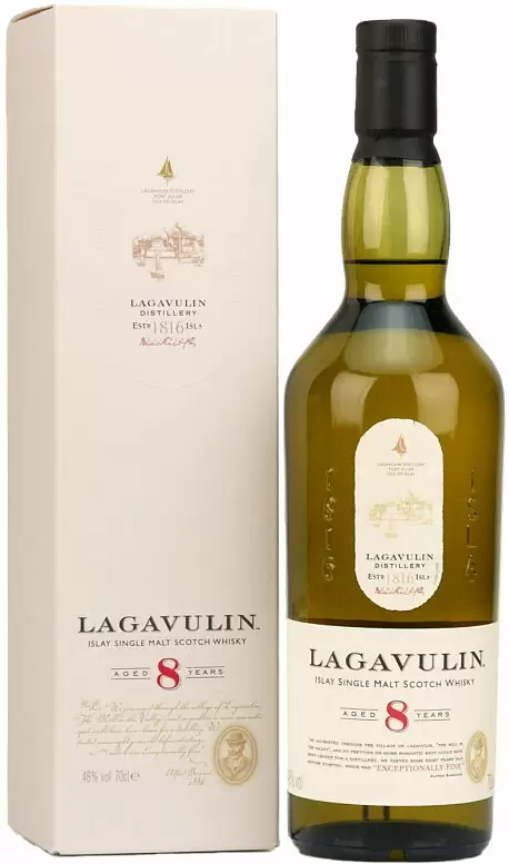 Виски Lagavulin 8 Years Old 0.7 л в подарочной упаковке