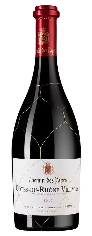 Вино Chemin des Papes Cotes-du-Rhone Villages 2019 г. 0.75 л