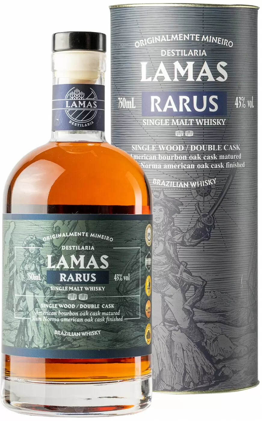 Виски Lamas Rarus Double Cask 0.75 л Gift Box