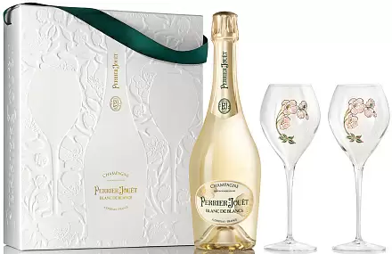 Игристое вино Perrier-Jouet Blanc de Blanc 2 Glasses 0.75 л Gift Box