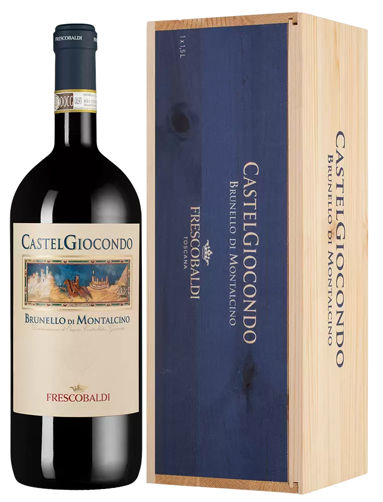 Вино Brunello di Montalcino Castelgiocondo Frescobaldi 2019 г. 1.5 л в подарочной упаковке