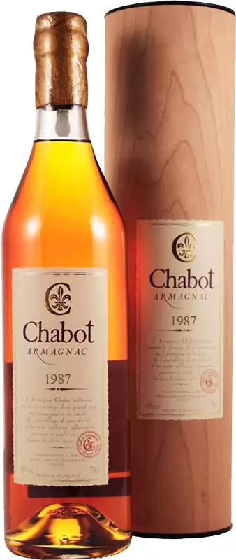 Арманьяк Chabot Vintage 1987 г. 0.7 л Gift Box