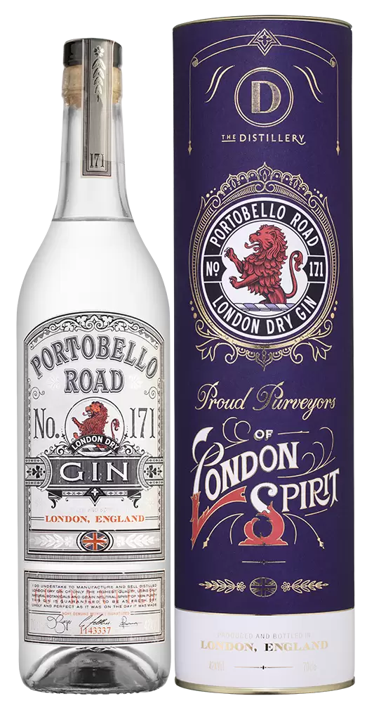 Джин Portobello Road London Dry Gin 0.7 л Gift Box