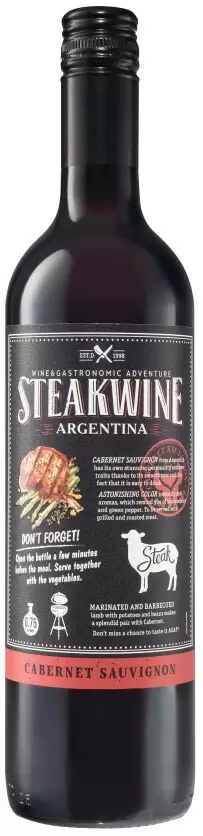 Вино Steakwine Cabernet Sauvignon Black Label 0.75 л