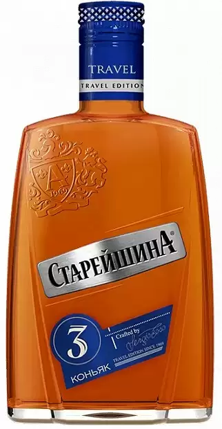 Коньяк Старейшина Трэвел 3 Года Фляга 0.25 л