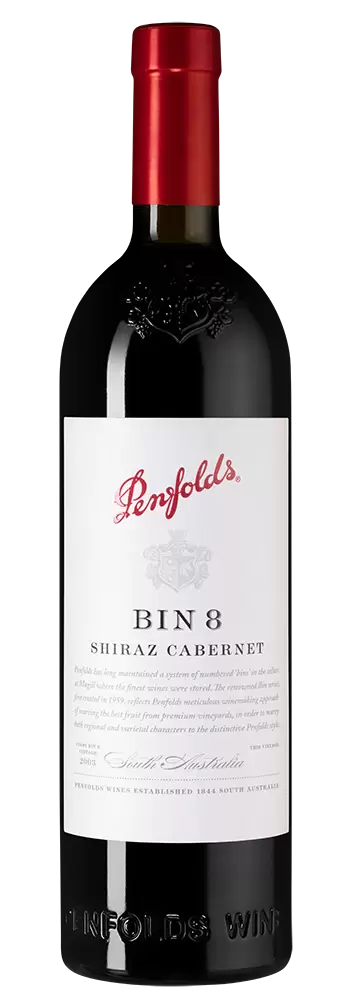 Вино Penfolds Bin 8 Cabernet Shiraz 2019 г. 0.75 л