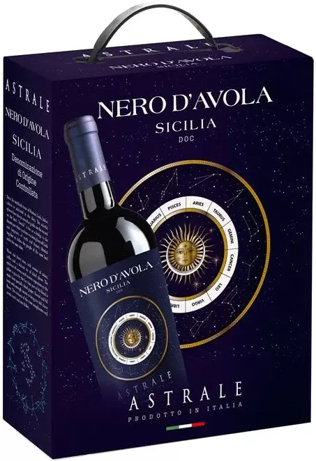 Вино Astrale Nero d'Avola Sicilia DOC 2 л Bag-in-box