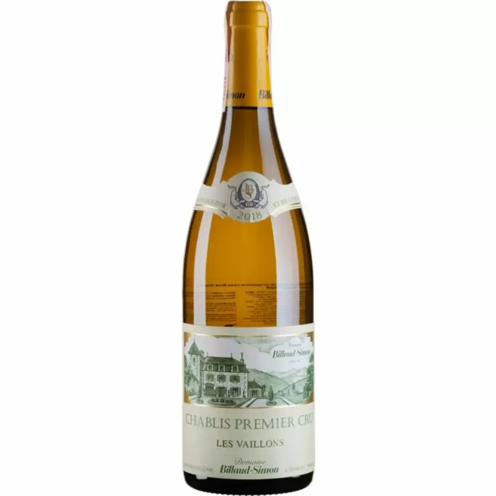 Вино Billaud-Simon Chablis Premier Cru Les Vaillons 2018 г. 0.375 л