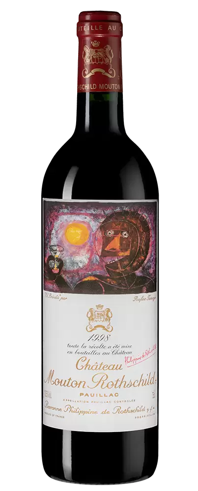 Вино Chateau Mouton Rothschild 1998 г. 0.75 л