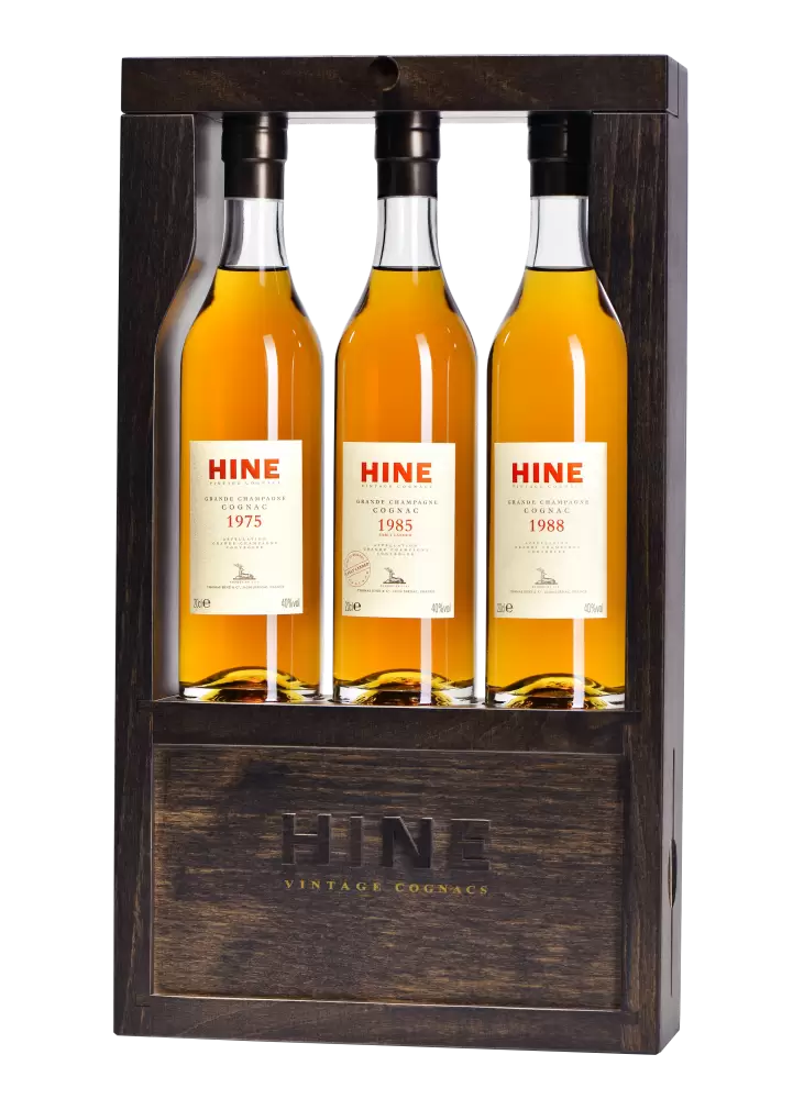 Коньяк Hine Vintage 0.2 л 1975 г. 1985 г. 1988 г. 3 шт.