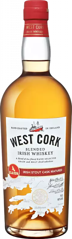 Виски West Cork Irish Stout Cask Matured Blended Irish 0.7 л