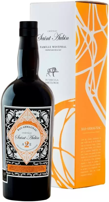 Арманьяк Saint Aubin 2 Age Bas-Armagnac AOC 0.7 л Gift Box