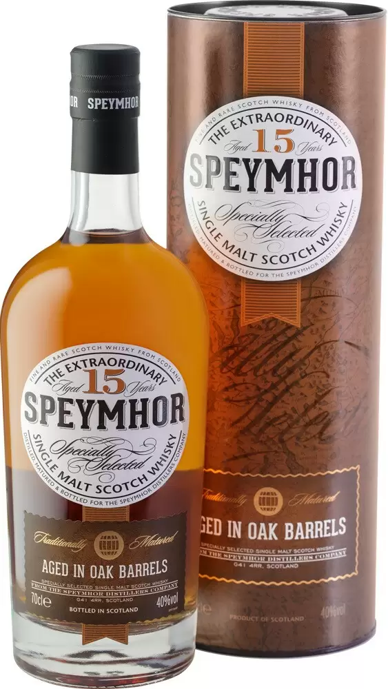 Виски Speymhor Single Malt 15 Years Old 0.7 л в подарочной упаковке