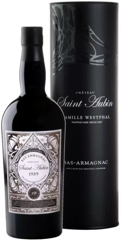 Арманьяк Saint Aubin Bas-Armagnac AOC 1989 г. 0.7 л Gift Box