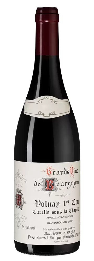 Вино Domaine Paul Pernot & Fils Volnay Premier Cru Carelle sous la Chapelle 2018 г. 0.75 л
