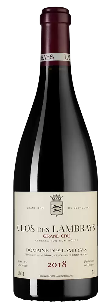 Вино Clos des Lambrays Grand Cru Domaine des Lambrays 2018 г. 0.75 л