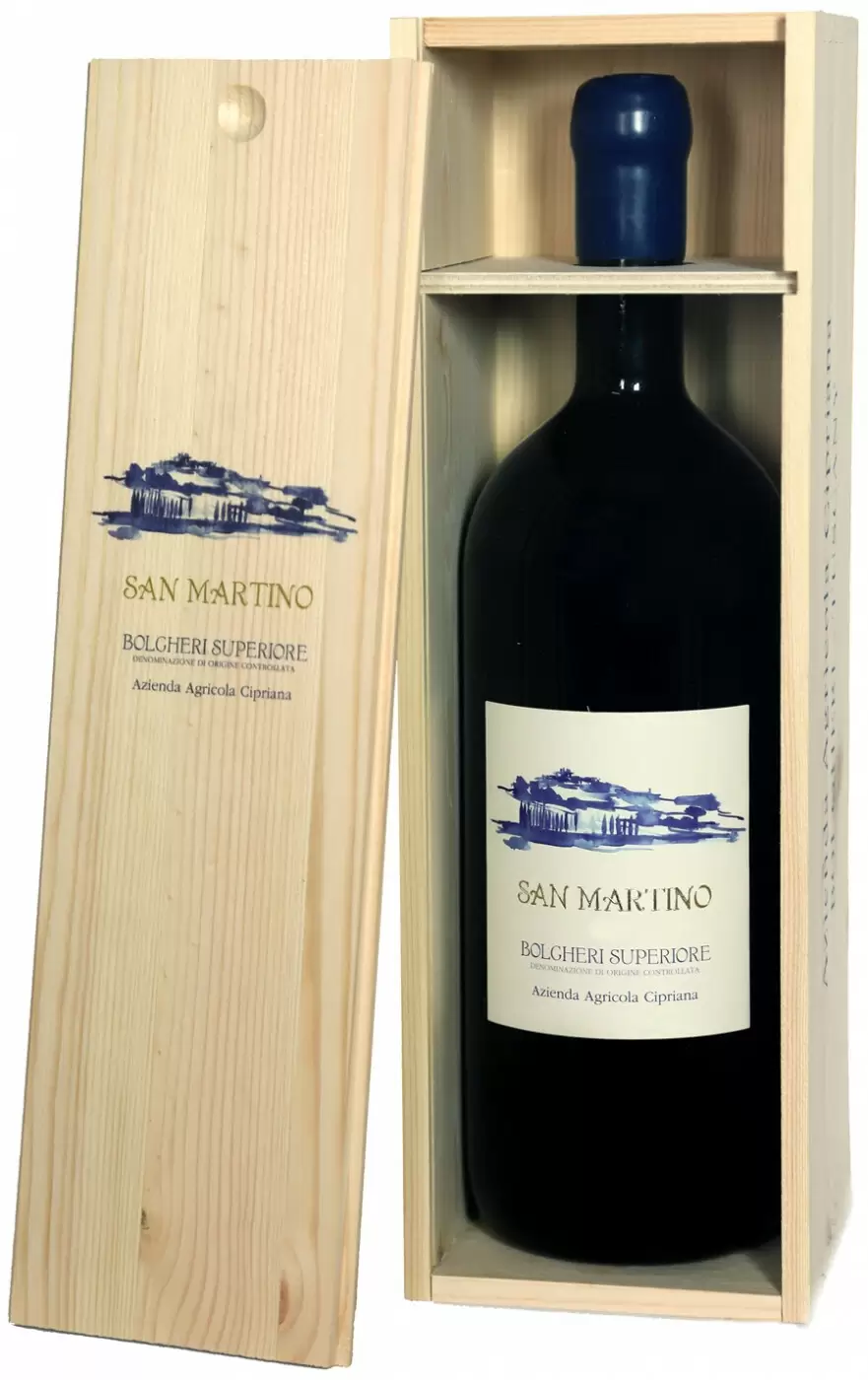 Вино Cipriana San Martino Bolgheri Superiore DOC 2017 г. 1.5 л Gift Box