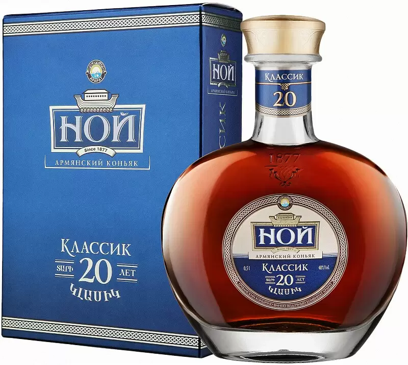 Коньяк Ной Классик 20 Лет 0.5 л Gift Box