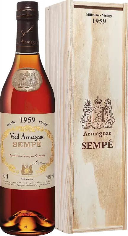 Арманьяк Sempe Vieil Vintage 1959 г. 0.7 л Gift Box