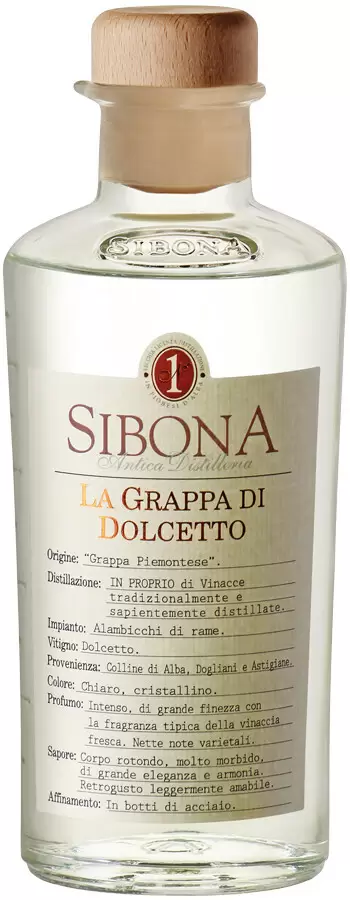 Граппа Sibona La Grappa di Dolcetto 0.5 л
