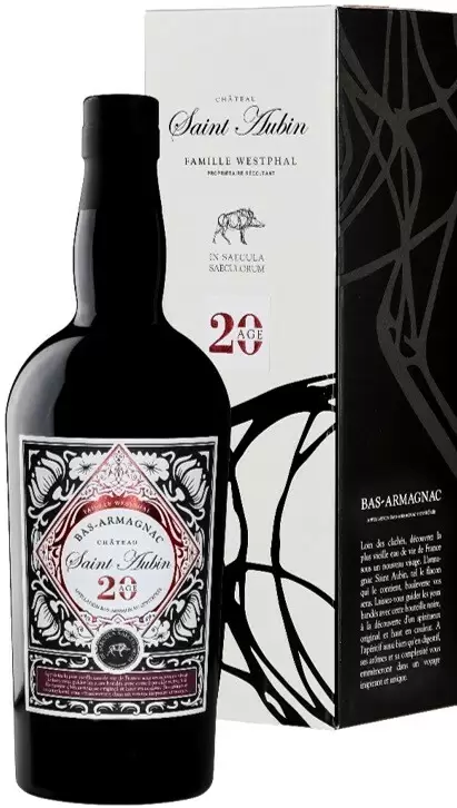 Арманьяк Saint Aubin 20 Age Bas-Armagnac AOC 0.7 л Gift Box
