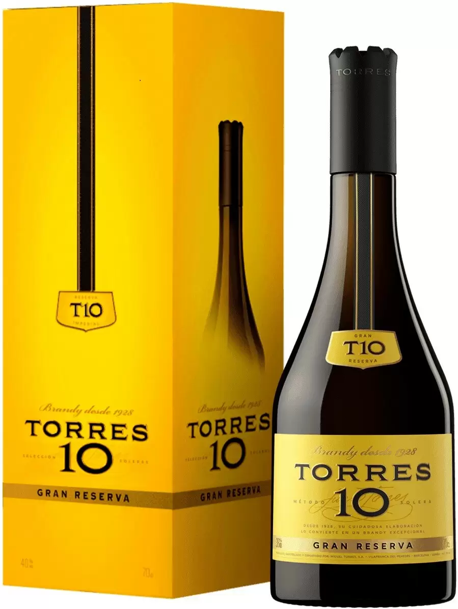 Бренди Torres 10 Gran Reserva 0.7 л Gift Box