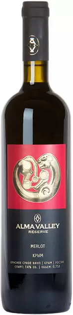 Вино Merlot Reserve Alma Valley 2014 г. 0.75 л
