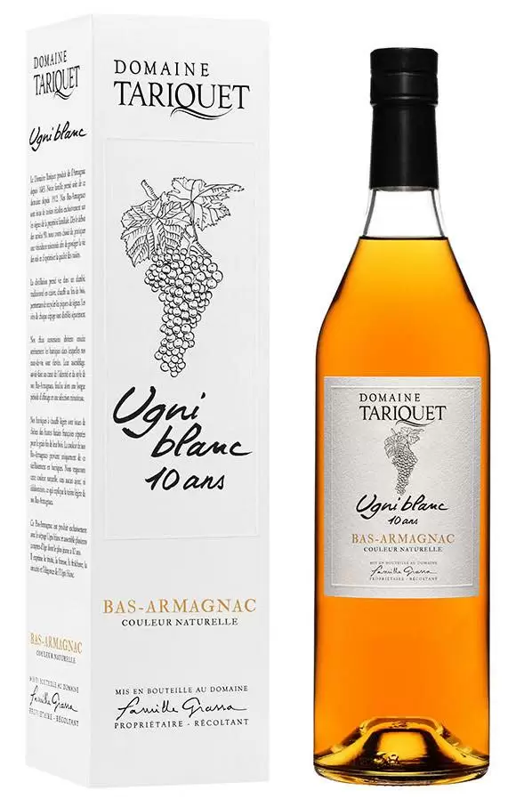 Арманьяк Domaine Tariquet Ugni Blanc Bas-Armagnac AOC 10 Years Old 0.7 л в подарочной упаковке