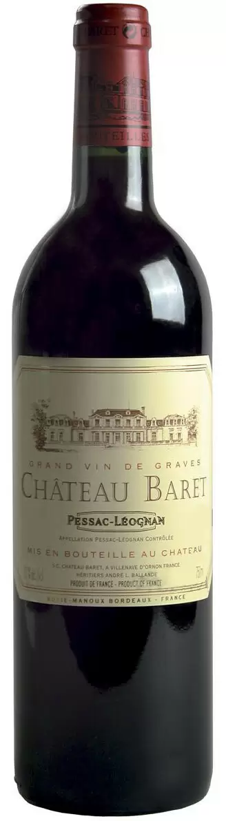 Вино Pessac-Leognan AOC Chateau Baret 2012 г. 0.75 л