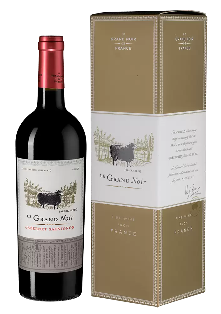 Вино Le Grand Noir Cabernet Sauvignon 0.75 л Gift Box