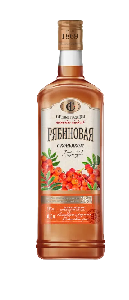 Настойка Slavnye Tradicii Rowan & Cognac 0.5 л