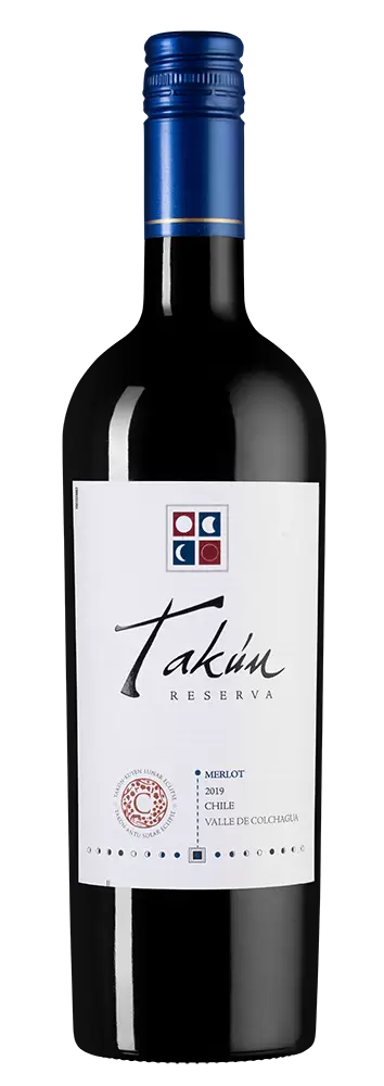 Вино Takun Merlot Reserva 2019 г. 0.75 л