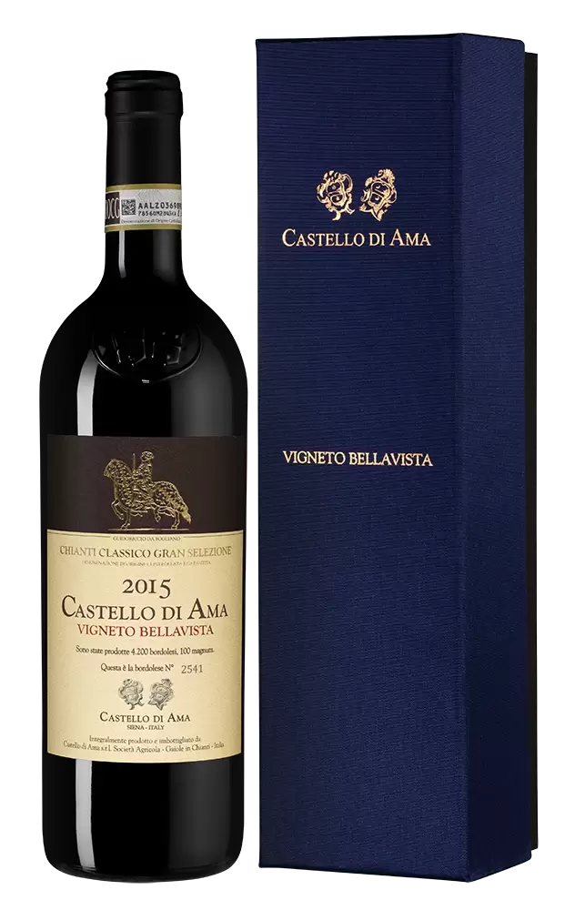 Вино Chianti Classico Gran Selezione Vigneto Bellavista 2015 г. 0.75 л Gift Box