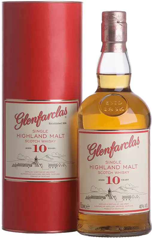 Виски Glenfarclas 10 Year Old Single Malt Scotch 0.7 л Gift Box