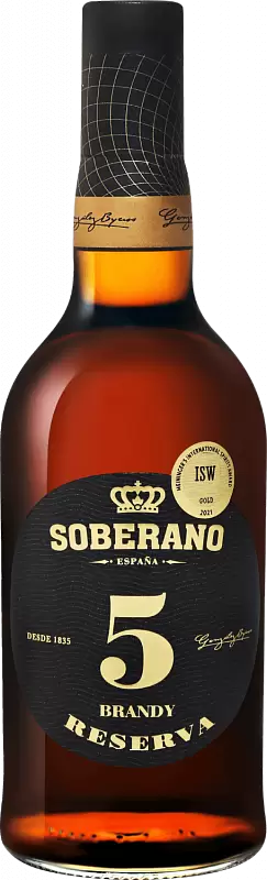 Бренди Soberano Reserva 5 0.7 л